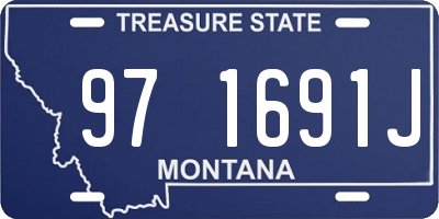 MT license plate 971691J