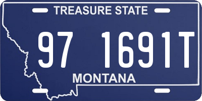 MT license plate 971691T