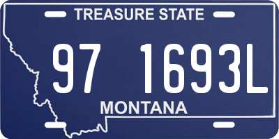 MT license plate 971693L