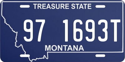 MT license plate 971693T
