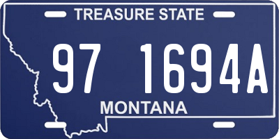 MT license plate 971694A