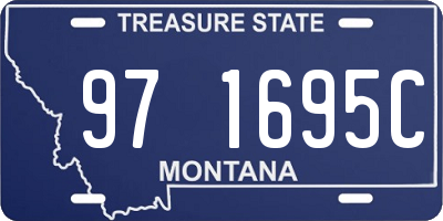 MT license plate 971695C