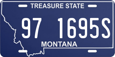 MT license plate 971695S