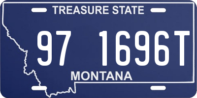 MT license plate 971696T
