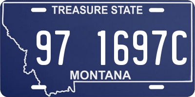 MT license plate 971697C