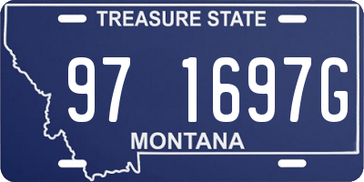 MT license plate 971697G
