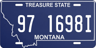 MT license plate 971698I