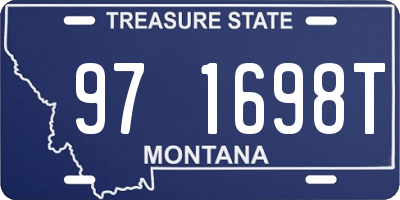 MT license plate 971698T