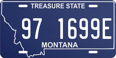 MT license plate 971699E