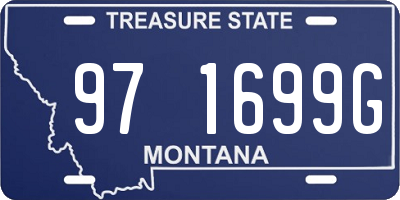 MT license plate 971699G