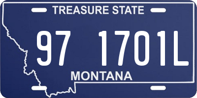 MT license plate 971701L