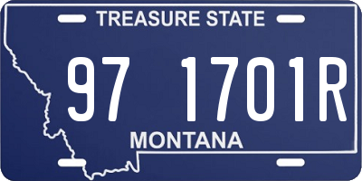 MT license plate 971701R