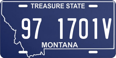 MT license plate 971701V