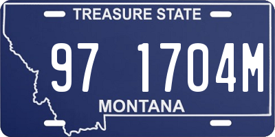 MT license plate 971704M