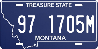 MT license plate 971705M