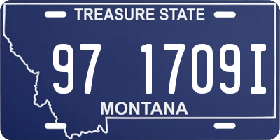MT license plate 971709I