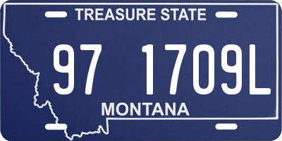 MT license plate 971709L