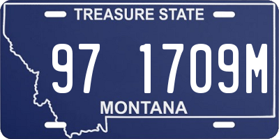 MT license plate 971709M