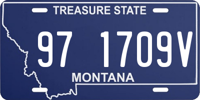 MT license plate 971709V