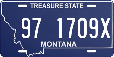 MT license plate 971709X
