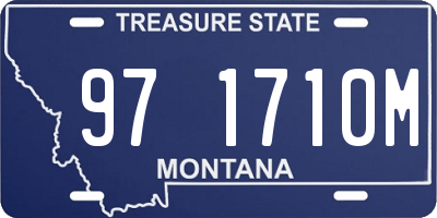 MT license plate 971710M