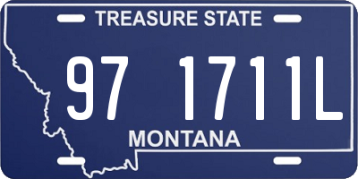 MT license plate 971711L