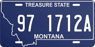 MT license plate 971712A
