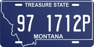 MT license plate 971712P