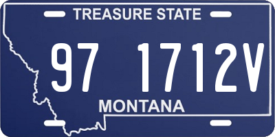 MT license plate 971712V