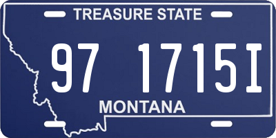 MT license plate 971715I