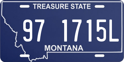 MT license plate 971715L