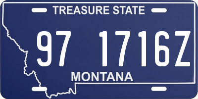 MT license plate 971716Z