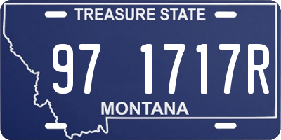 MT license plate 971717R