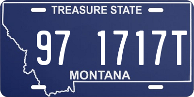 MT license plate 971717T