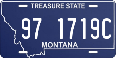 MT license plate 971719C