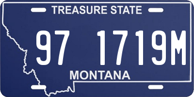 MT license plate 971719M