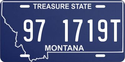 MT license plate 971719T