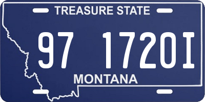 MT license plate 971720I