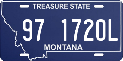 MT license plate 971720L