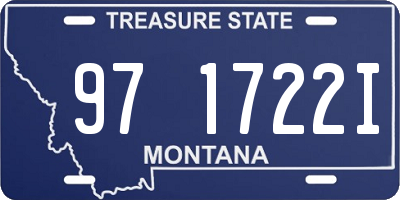 MT license plate 971722I