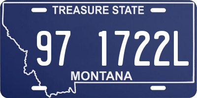 MT license plate 971722L