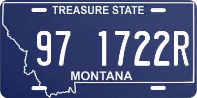 MT license plate 971722R