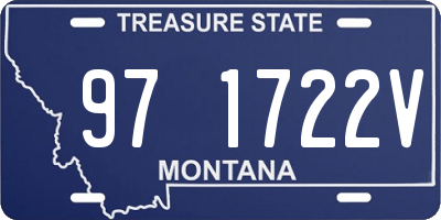 MT license plate 971722V