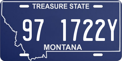MT license plate 971722Y
