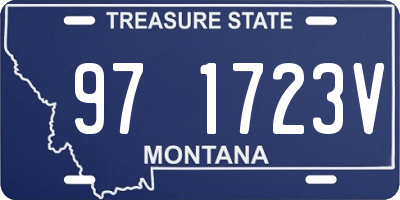MT license plate 971723V