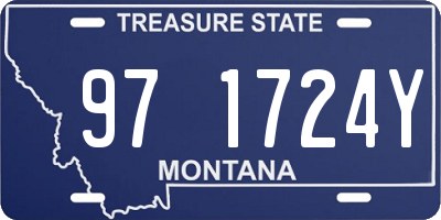 MT license plate 971724Y