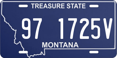 MT license plate 971725V