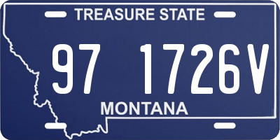 MT license plate 971726V