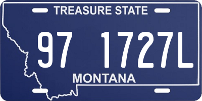 MT license plate 971727L