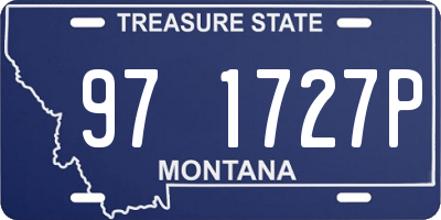 MT license plate 971727P
